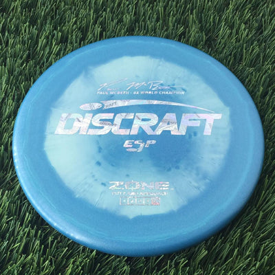 Discraft ESP Zone with Paul McBeth - 6x World Champion Signature Stamp - 169g Off Blue