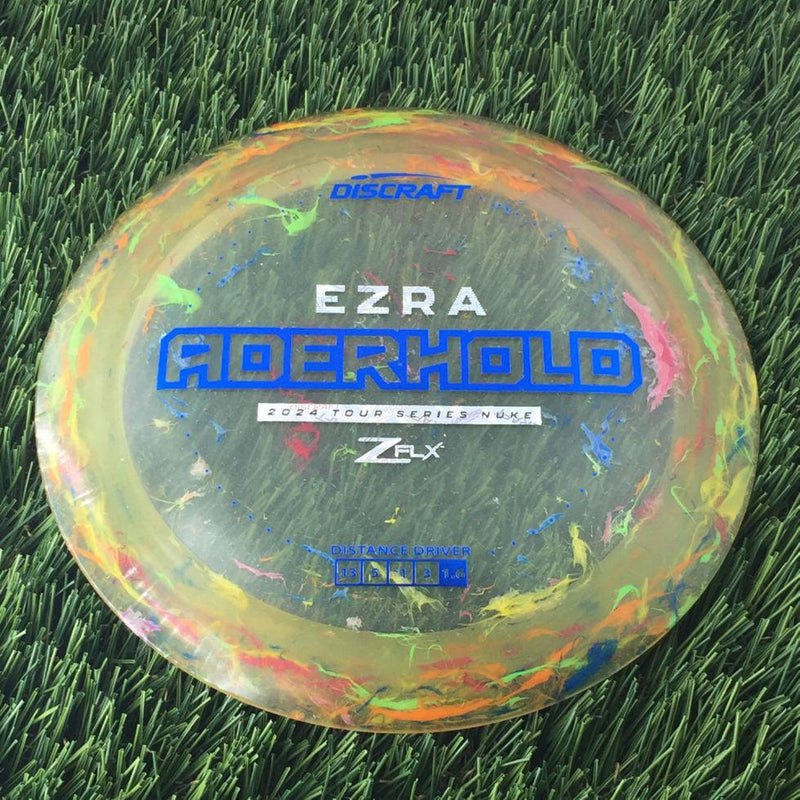 Discraft Jawbreaker Z FLX Nuke with Ezra Aderhold 2024 Tour Series Stamp - 172g - Translucent Off Green