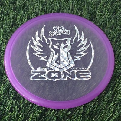 Discraft CryZtal Flx Zone with Get Freaky Dark Horse Stamp - 174g - Translucent Purple