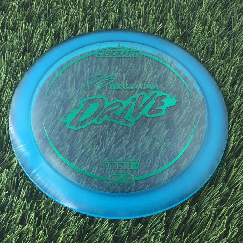 Discraft Elite Z Lite Drive with PP 29190 5X Paige Pierce World Champion Stamp - 163g - Translucent Blue