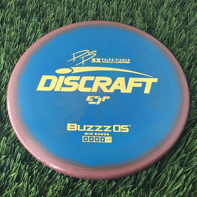 Discraft ESP BuzzzOS with PP 29190 5X Paige Pierce World Champion Stamp - 172g Dark Blue