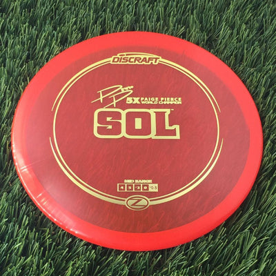 Discraft Elite Z Sol with PP 29190 5X Paige Pierce World Champion Stamp - 174g - Translucent Red