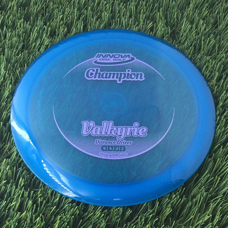 Innova Champion Valkyrie with Circle Fade Stock Stamp - 167g - Translucent Blue