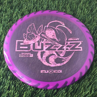 Discraft Elite Z FuZed Line with Saw Pattern Buzzz with Big Bee with Saw Blade - "Buzzzsaw" Stamp - 180g - Translucent Purple