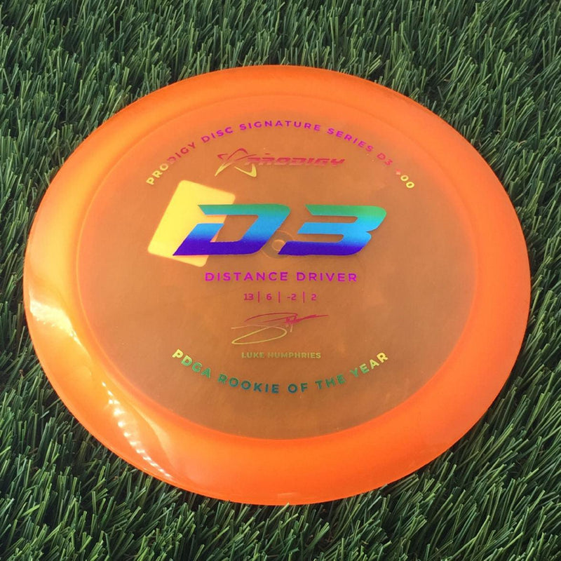 Prodigy 400 D3 with 2022 Signature Series Luke Humphries - PDGA Rookie of the Year Stamp - 171g - Translucent Orange