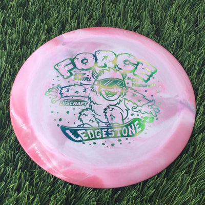 Discraft ESP Swirl Force with 2023 Ledgestone Edition - Wave 1 Stamp - 174g Pink