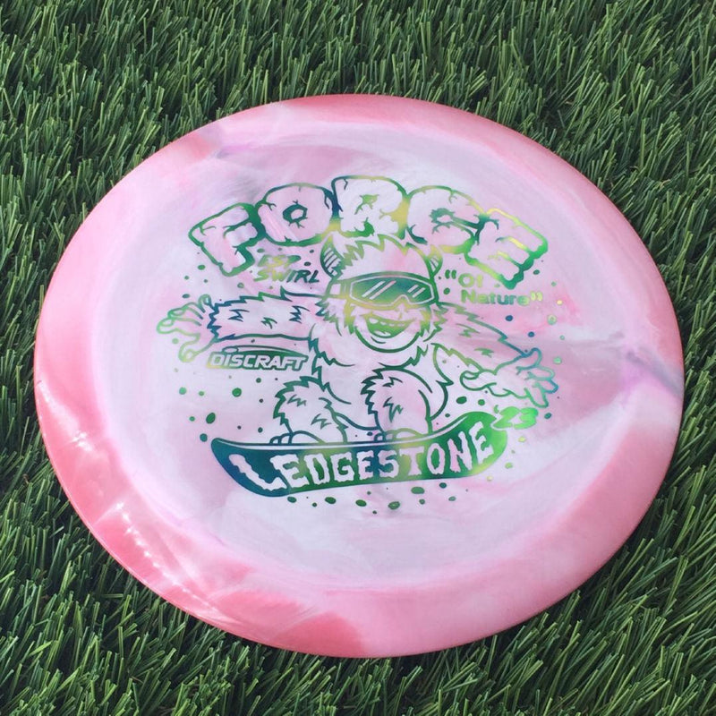 Discraft ESP Swirl Force with 2023 Ledgestone Edition - Wave 1 Stamp - 174g Pink