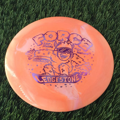 Discraft ESP Swirl Force with 2023 Ledgestone Edition - Wave 1 Stamp - 174g Orange