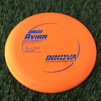 Innova Pro KC Aviar with Ken Climo 12 Time World Champion Burst Logo Stamp - 175g Orange