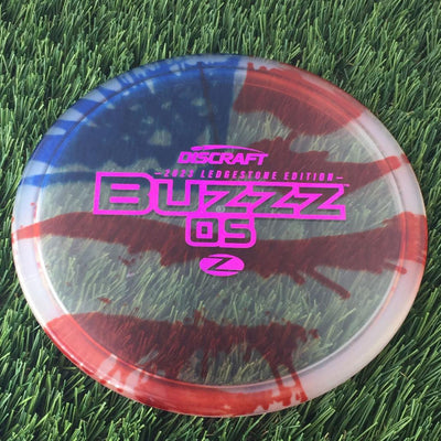 Discraft Elite Z Fly-Dyed BuzzzOS with 2023 Ledgestone Edition - Wave 2 Stamp - 180g - Translucent Flag