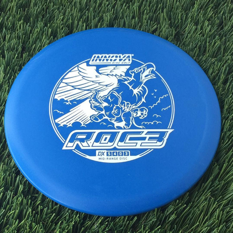 Innova DX Roc3 with Burst Logo Stock Character Stamp - 164g Blue