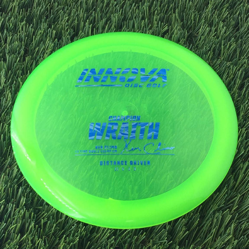 Innova Champion Wraith with Ken Climo 12 Time World Champion Burst Logo Stamp - 175g - Translucent Green