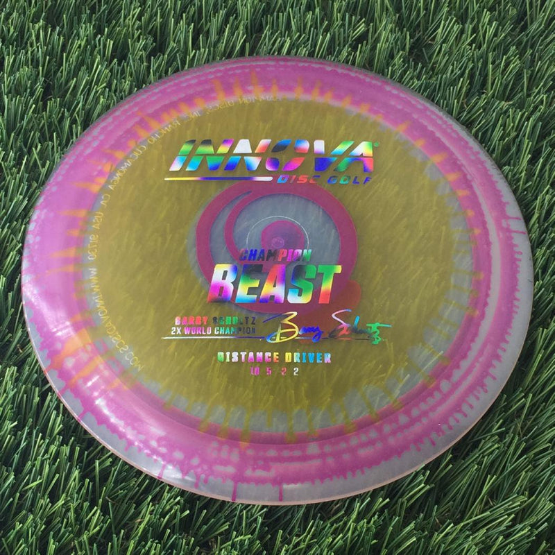 Innova Champion I-Dye Beast with Burst Logo Barry Schultz 2X World Champion Stamp - 175g - Translucent Dyed