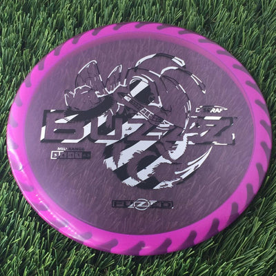 Discraft Elite Z FuZed Line with Saw Pattern Buzzz with Big Bee with Saw Blade - "Buzzzsaw" Stamp - 180g - Translucent Purple