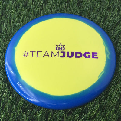 Dynamic Discs Fuzion Orbit Judge with #TEAMJUDGE Stamp - 174g Bluish Yellow