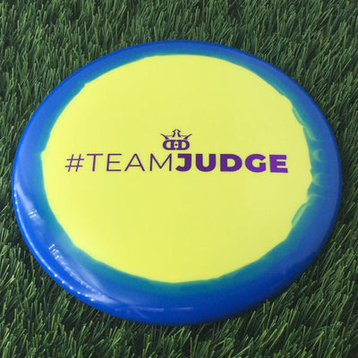 Dynamic Discs Fuzion Orbit Judge with #TEAMJUDGE Stamp - 174g Bluish Yellow