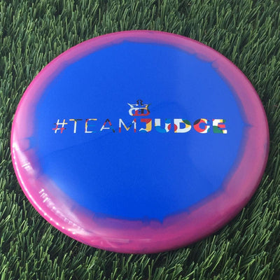 Dynamic Discs Fuzion Orbit Judge with #TEAMJUDGE Stamp - 174g Bluish Pink