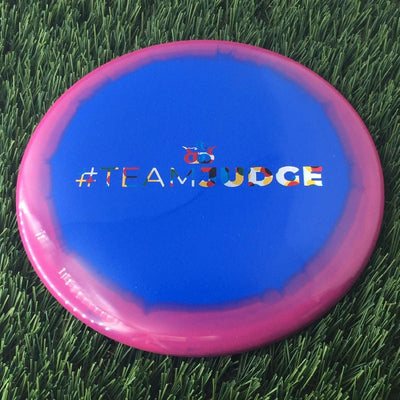 Dynamic Discs Fuzion Orbit Judge with #TEAMJUDGE Stamp - 174g Bluish Pink