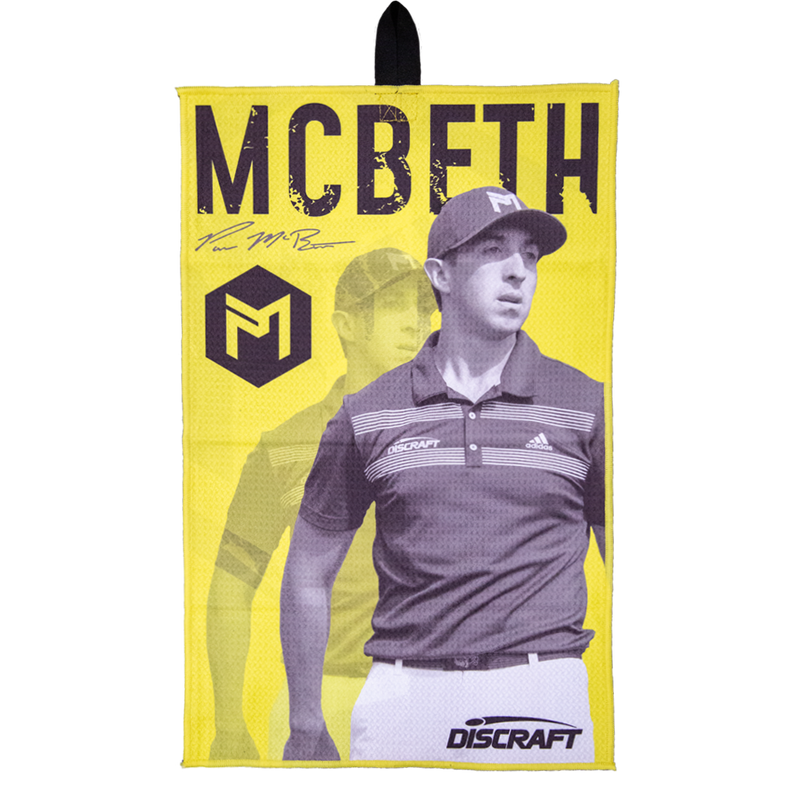 Serviette en microfibre à tissage gaufré Discraft de 15 po x 24 po Paul McBeth