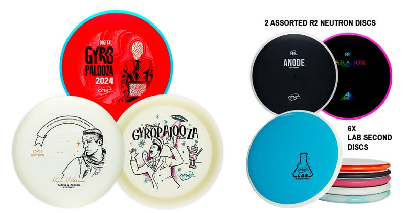 2024 Digital GYROpalooza Box - With 3 SE Palooza Discs, 2 R2 Discs, and 6 Lab Seconds