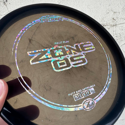 Auction! Jan '24 - Discraft Elite Z Zone OS with First Run Stamp - 175g - Translucent Black - Small Scuff on Rim