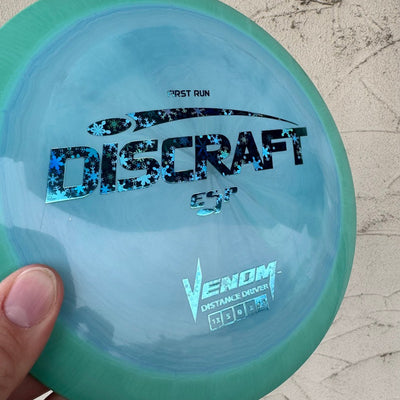 Auction! Jan '24 - Discraft ESP Venom with First Run Stamp - 169g - Solid Light Blue