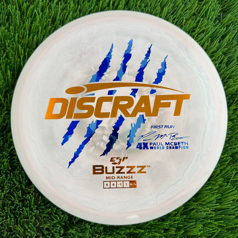 Auction! Discraft ESP Buzzz with First Run - Paul McBeth 4x World Champion Stamp - 180g - Solid Off Pink