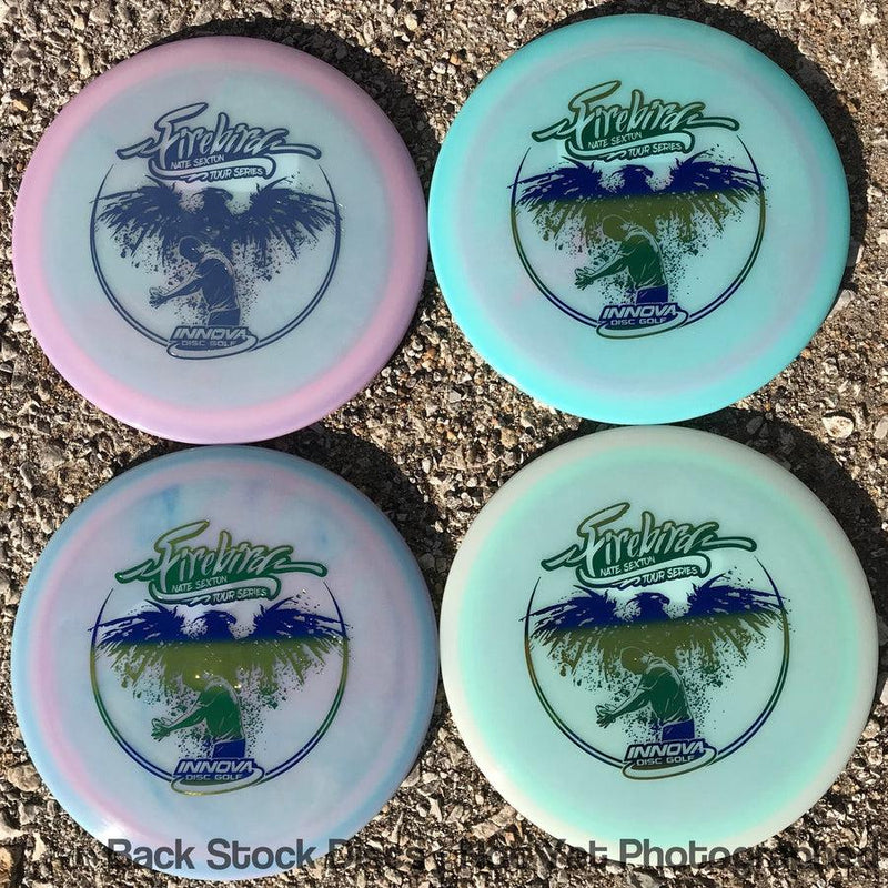 Innova Champion Glow Firebird with Nate Sexton 2017 Tour Series Stamp