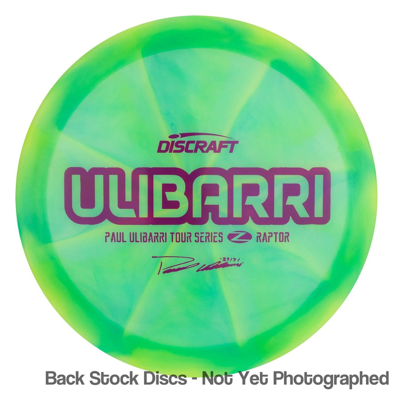 Discraft Elite Z Swirl Raptor with Paul Ulibarri Tour Series 2020 Stamp