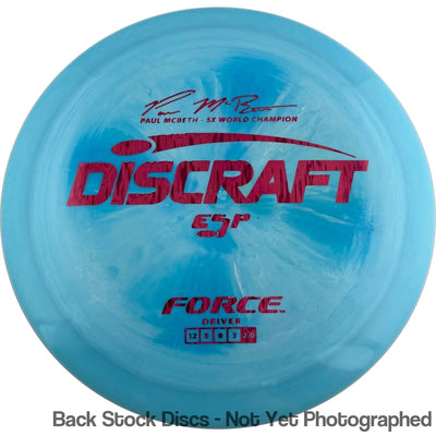 Discraft ESP Force with Paul McBeth - 5x World Champion Signature Stamp