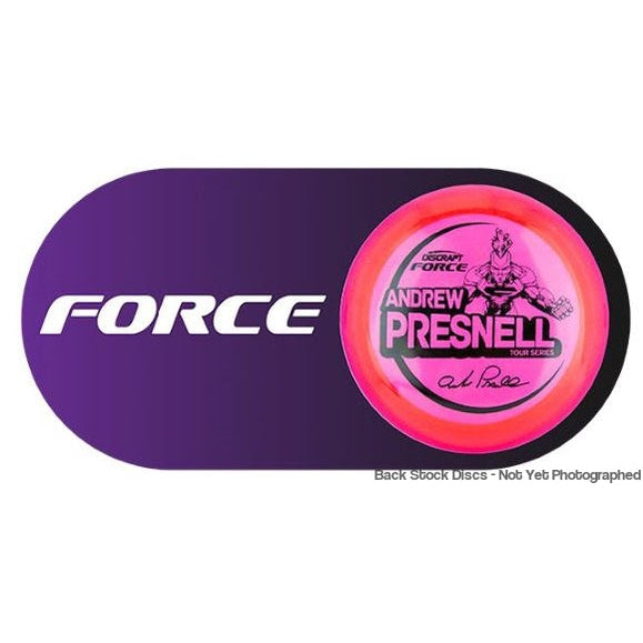 Discraft Metallic Z Force with Andrew Presnell Tour Series 2021 Stamp