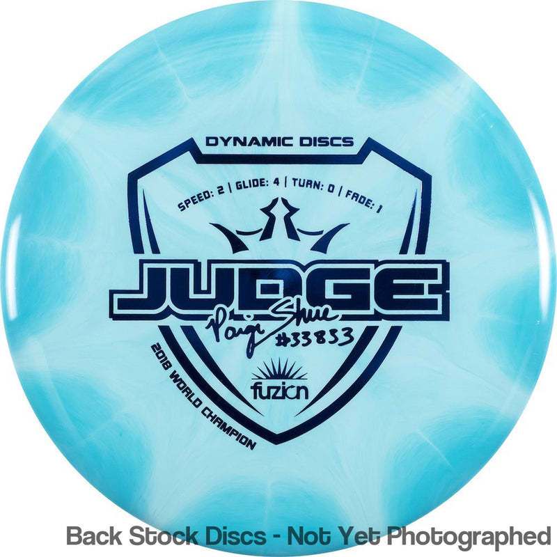 Dynamic Discs Fuzion Burst Judge with Paige Shue 