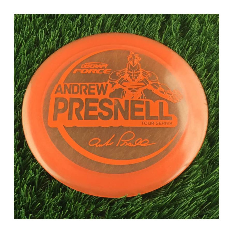 Discraft Metallic Z Force with Andrew Presnell Tour Series 2021 Stamp - 174g - Translucent Orange