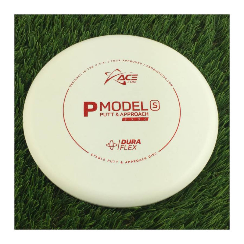 Prodigy Ace Line DuraFlex P Model S with Cale Leiviska 2021 Bottom Stamp Stamp - 175g - Solid White