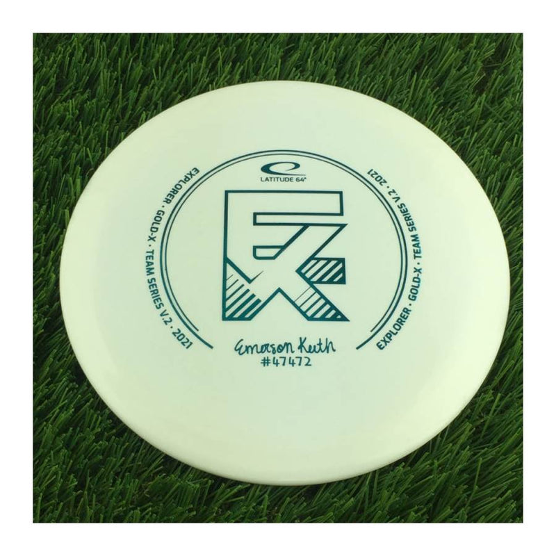 Latitude 64 Gold X-Blend Explorer with Emerson Keith 2021 Team Series Stamp - 176g - Solid White