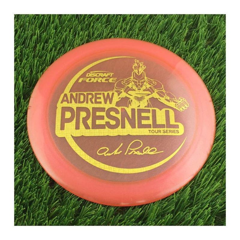 Discraft Metallic Z Force with Andrew Presnell Tour Series 2021 Stamp - 174g - Translucent Orange