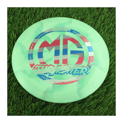 Discraft ESP Swirl Thrasher with MG Missy Gannon 2021 DGPT Champion Stamp - 172g - Solid Mint Green