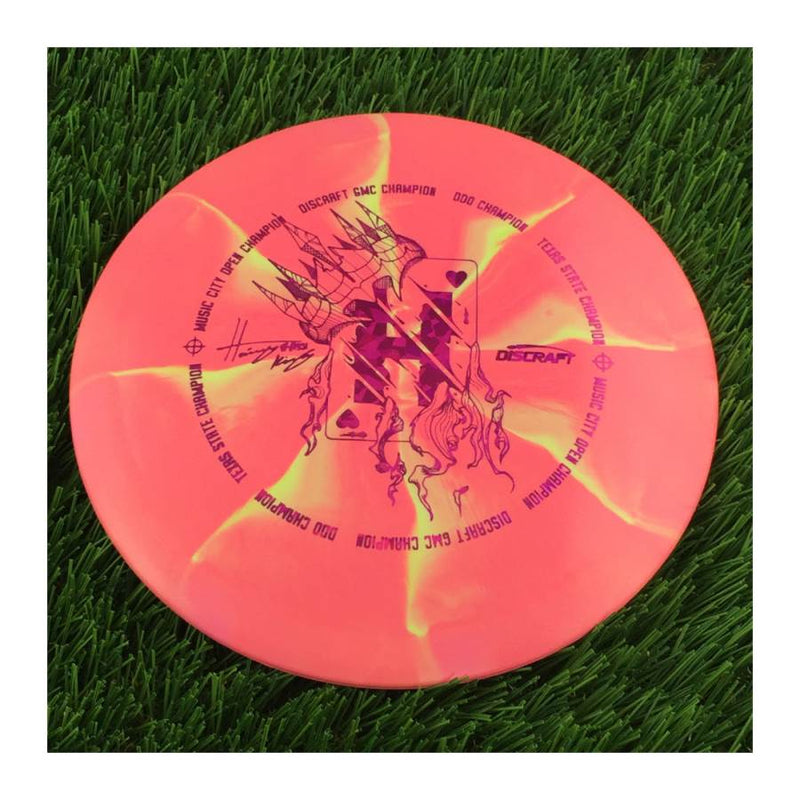 Discraft ESP Swirl Vulture with Hailey King Tour Champion Card Stamp - 176g - Solid Salmon Orange