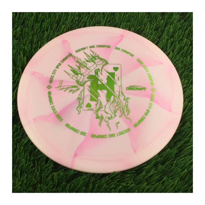 Discraft ESP Swirl Vulture with Hailey King Tour Champion Card Stamp - 176g - Solid Light Pink