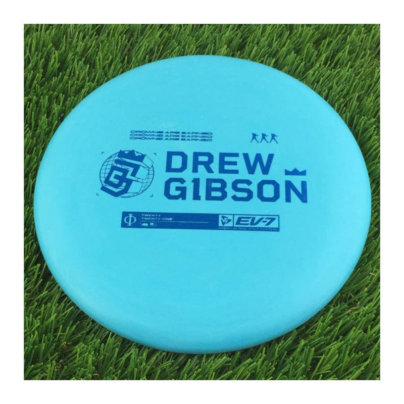 EV-7 OG Medium Phi with Drew Gibson - Crowns Are Earned - 2021 Stamp - 172g - Solid Blue