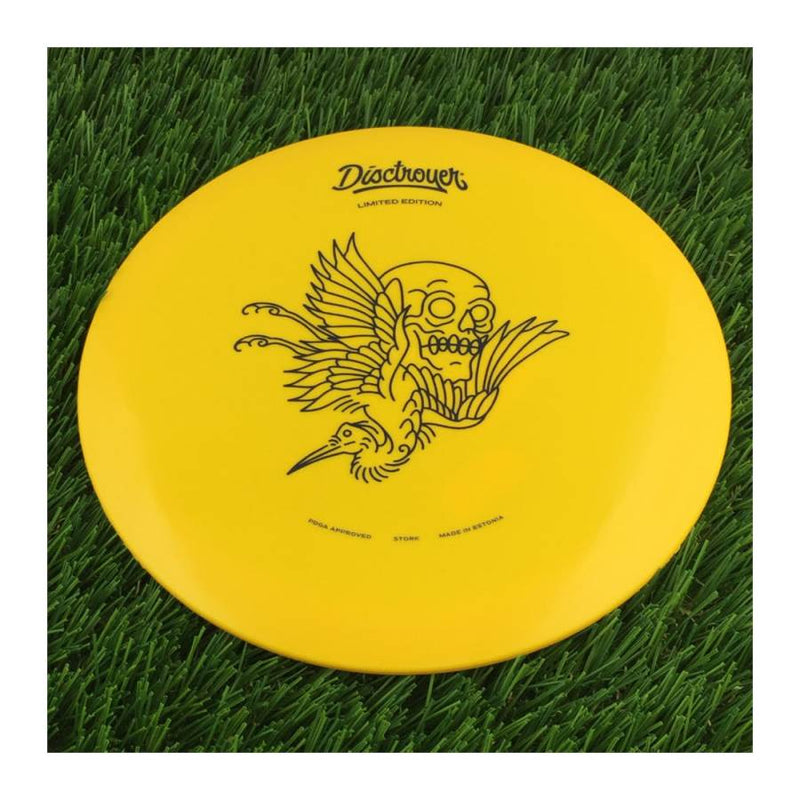 Disctroyer A-Medium Stork / Toonekurg FD-8 with Tattoo - Limited Edition Stamp - 171g - Solid Yellow