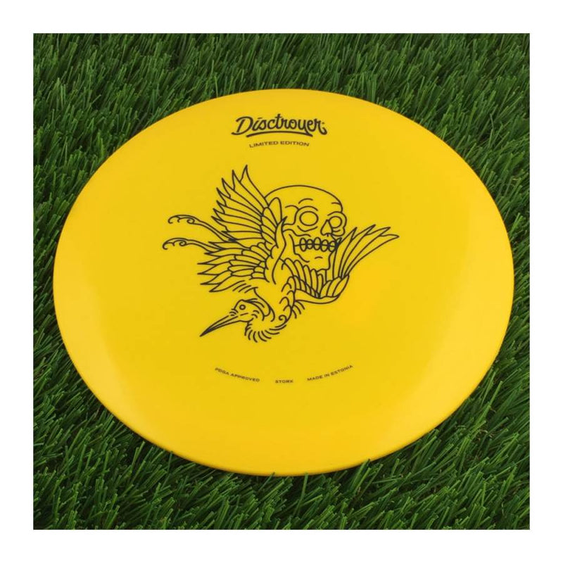 Disctroyer A-Medium Stork / Toonekurg FD-8 with Tattoo - Limited Edition Stamp - 171g - Solid Yellow