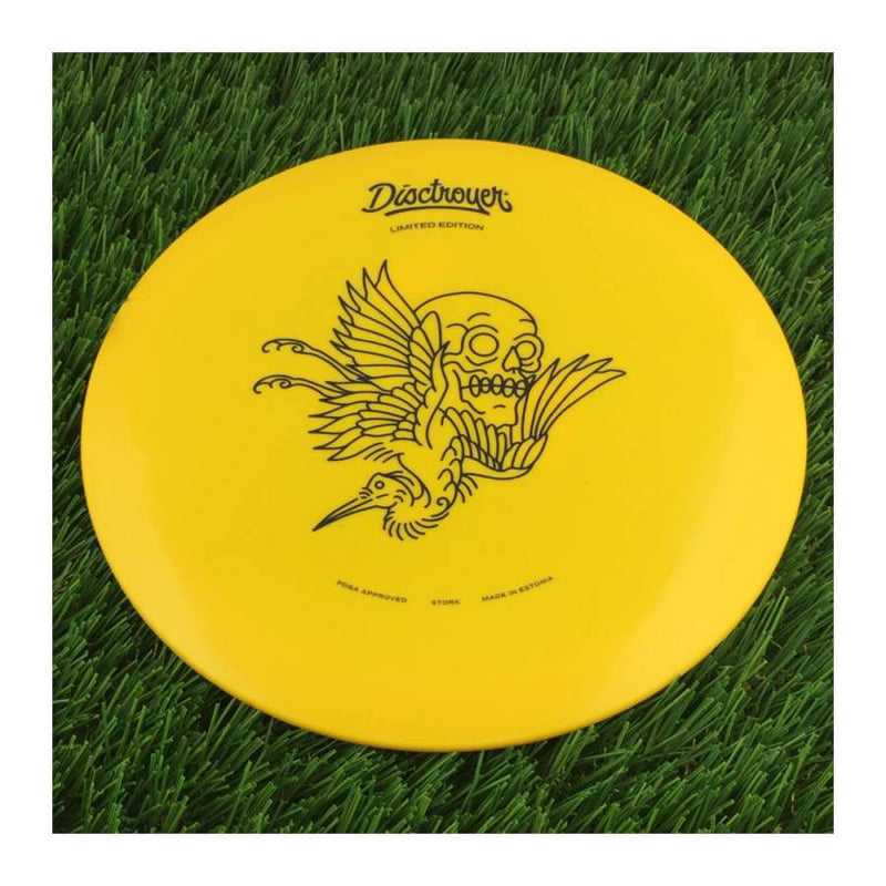 Disctroyer A-Medium Stork / Toonekurg FD-8 with Tattoo - Limited Edition Stamp - 171g - Solid Yellow