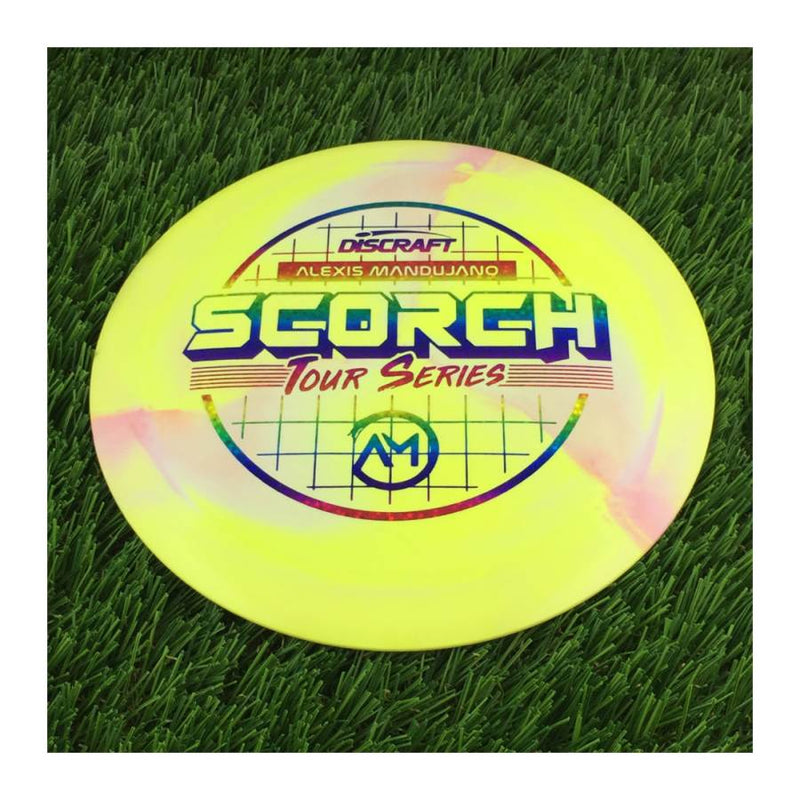 Discraft ESP Swirl Scorch with Alexis Mandujano Tour Series 2022 Stamp - 169g - Solid Yellow