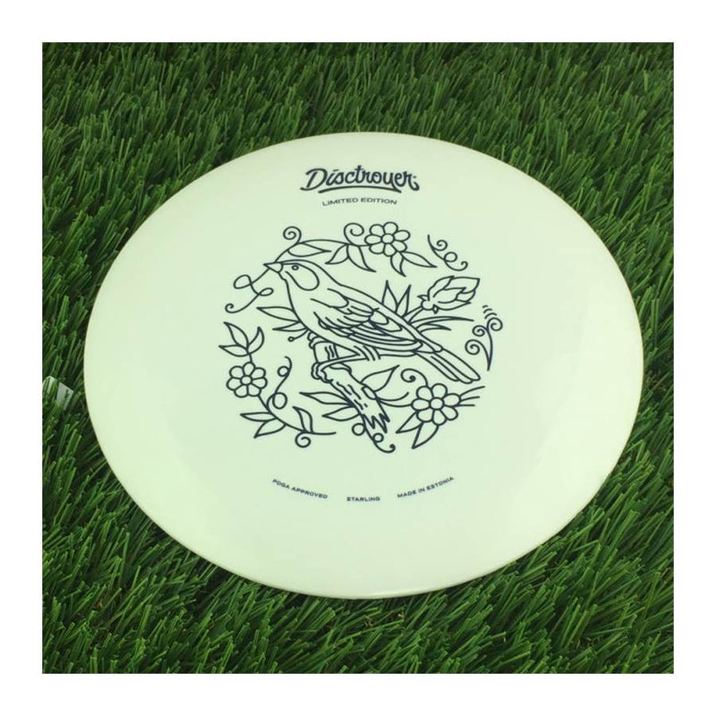 Disctroyer A-Soft Starling / Kuldnokk DD-13 with Tattoo - Limited Edition Stamp - 175g - Solid Off White