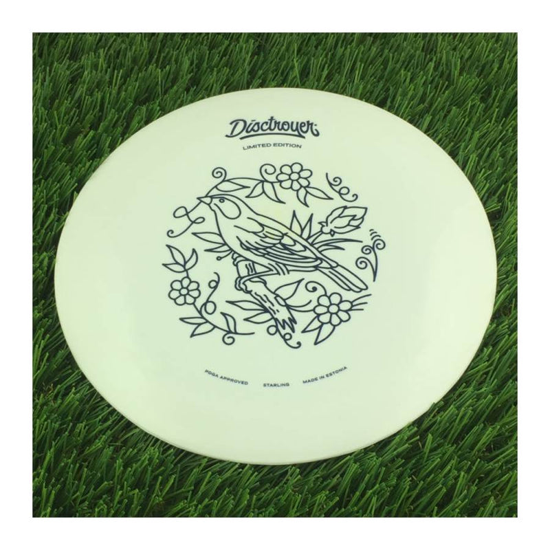 Disctroyer A-Soft Starling / Kuldnokk DD-13 with Tattoo - Limited Edition Stamp - 181g - Solid Off White