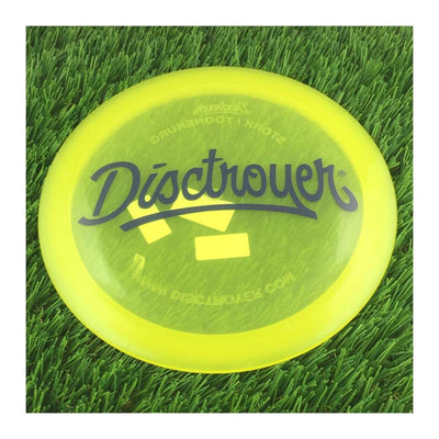 Disctroyer A-Medium Stork / Toonekurg FD-8 with Disctroyer Blue Script Stamp - 169g - Translucent Yellow