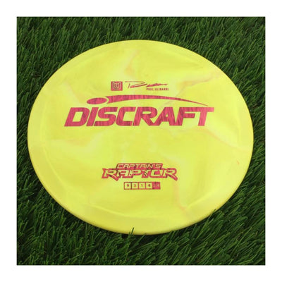 Discraft ESP Swirl Captain's Raptor with Paul Ulibarri Stamp - 172g - Solid Yellow