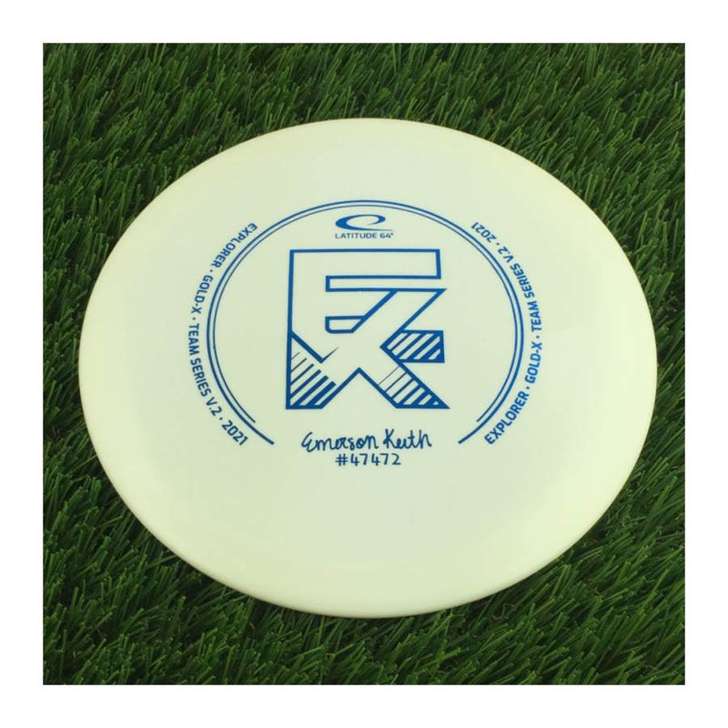 Latitude 64 Gold X-Blend Explorer with Emerson Keith 2021 Team Series Stamp - 175g - Solid White