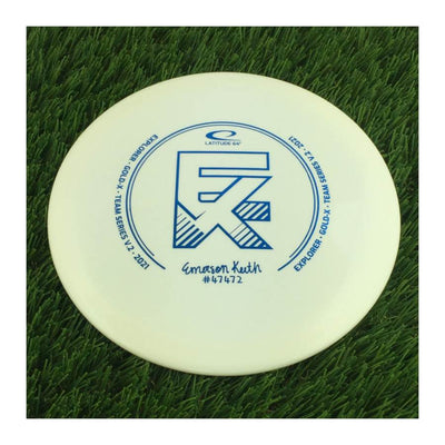 Latitude 64 Gold X-Blend Explorer with Emerson Keith 2021 Team Series Stamp - 176g - Solid White